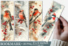 Christmas Birds Vintage Noel Bookmarks Junk Journal