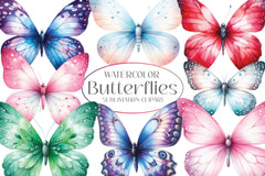 Butterflies Clipart Bundle - CraftNest - Digital Crafting and Art