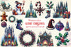 Gothic Christmas Clipart Bundle