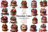 Chocolate Cakes Clipart Bundle
