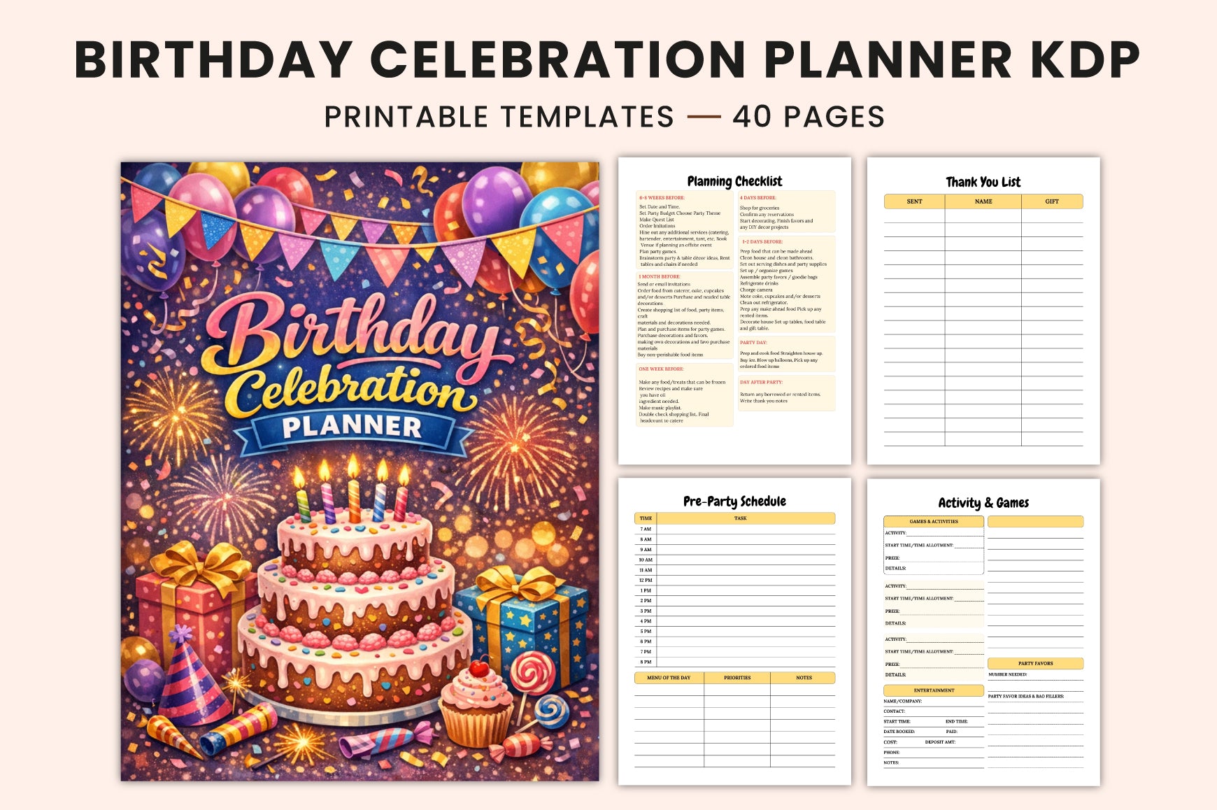 Birthday Celebration Planner