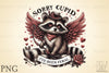 Valentine's Day Cupid Raccoon Clipart Bundle 2