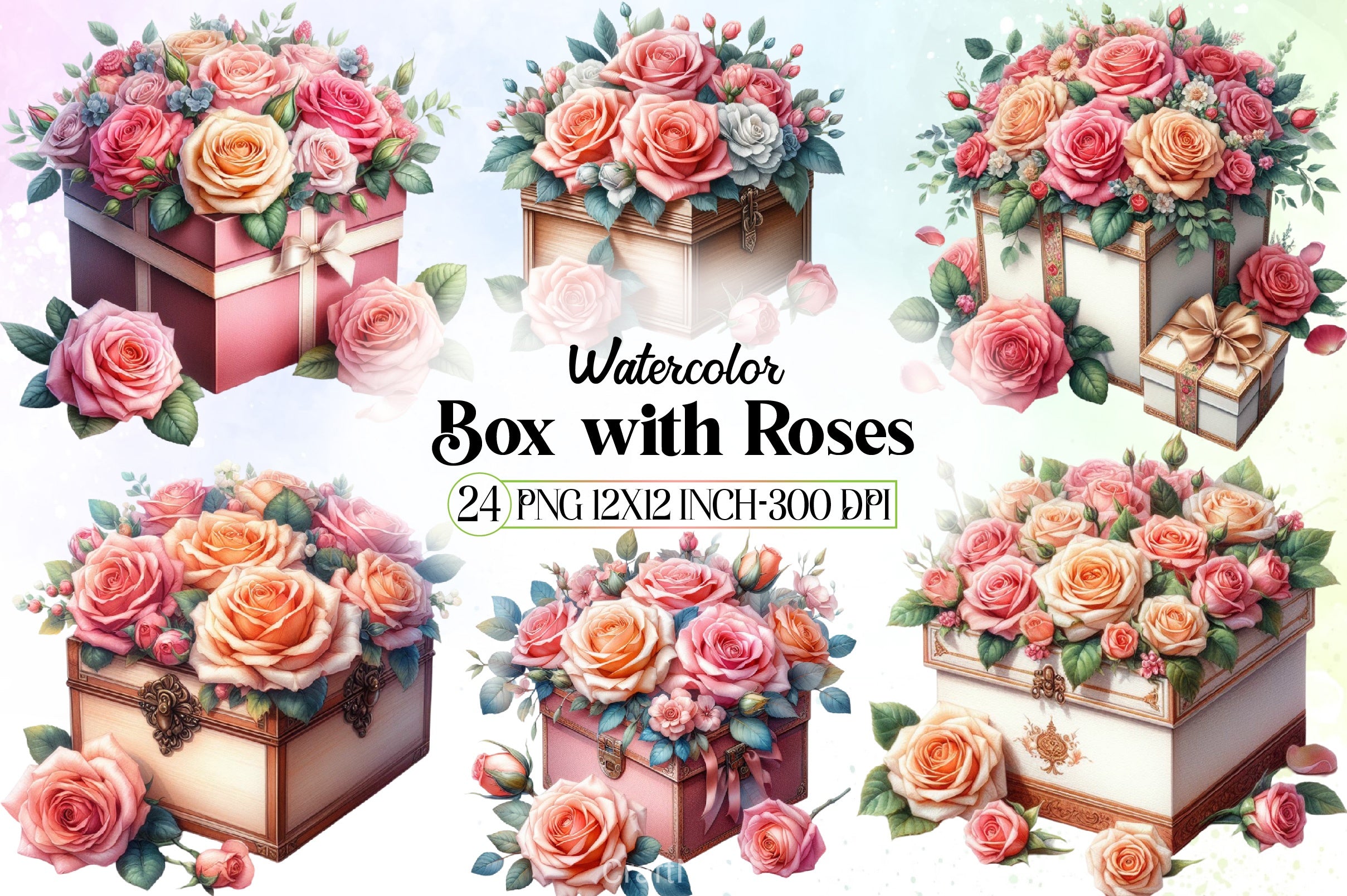 Roses Clipart Bundle - CraftNest - Digital Crafting and Art