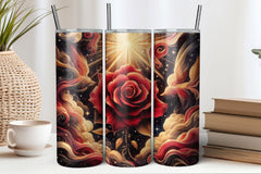 Rose Flowers Tumbler Wrap Bundle 1 - CraftNest - Digital Crafting and Art