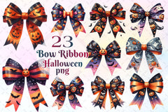 Halloween Bow Ribbon Clipart Bundle 2 - CraftNest - Digital Crafting and Art