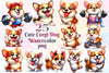 Cute Corgi Dog Funny Dog Clipart Bundle
