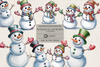 Whimsical Snowmen Clipart