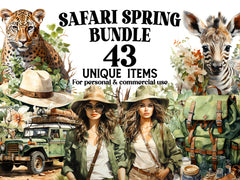 Safari Spring Clipart - CraftNest