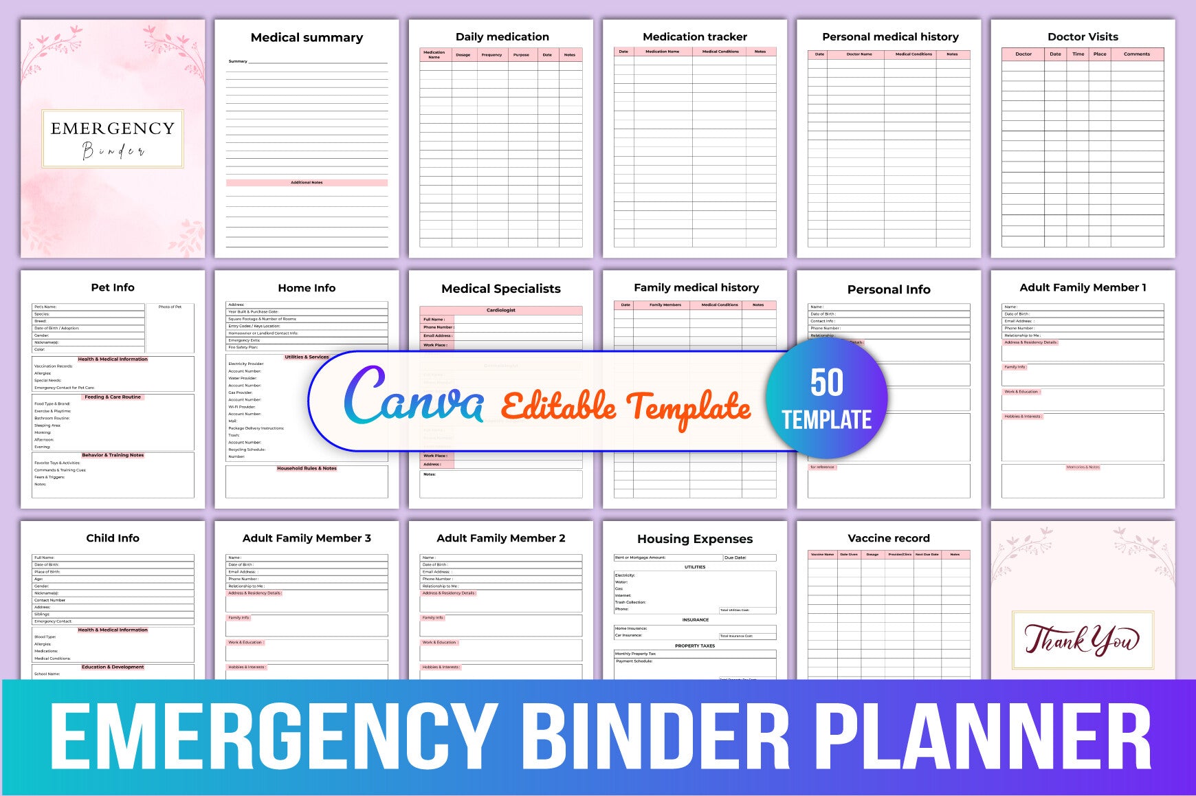 Emergency Binder Planner Guide