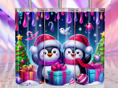 Christmas Penguin Tumbler Wrap Bundle 3 - CraftNest - Digital Crafting and Art