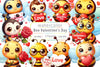 Bee Valentine's Day Clipart Bundle 2