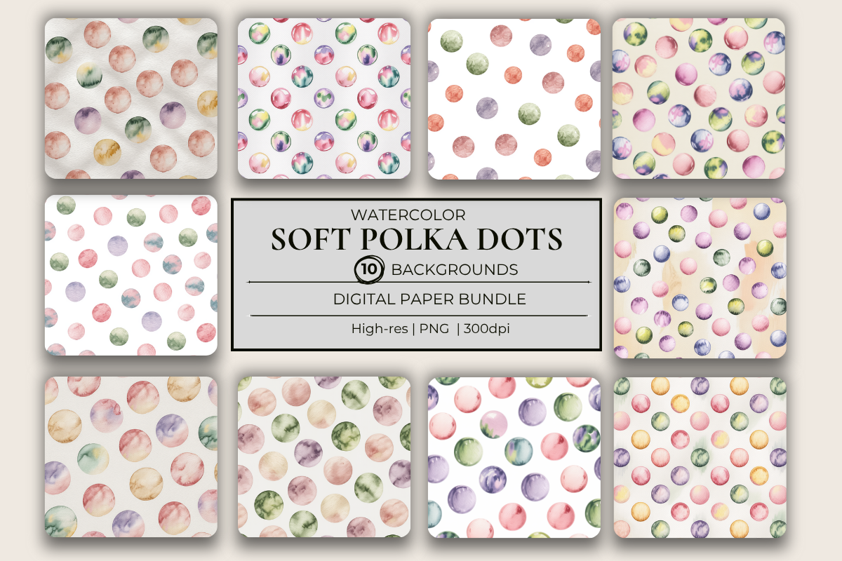 Soft Polka Dots Background Papers