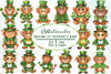 Smiling St Patricks Baby Clipart Bundle