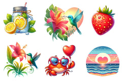 Love Summer Clipart Bundle - CraftNest - Digital Crafting and Art