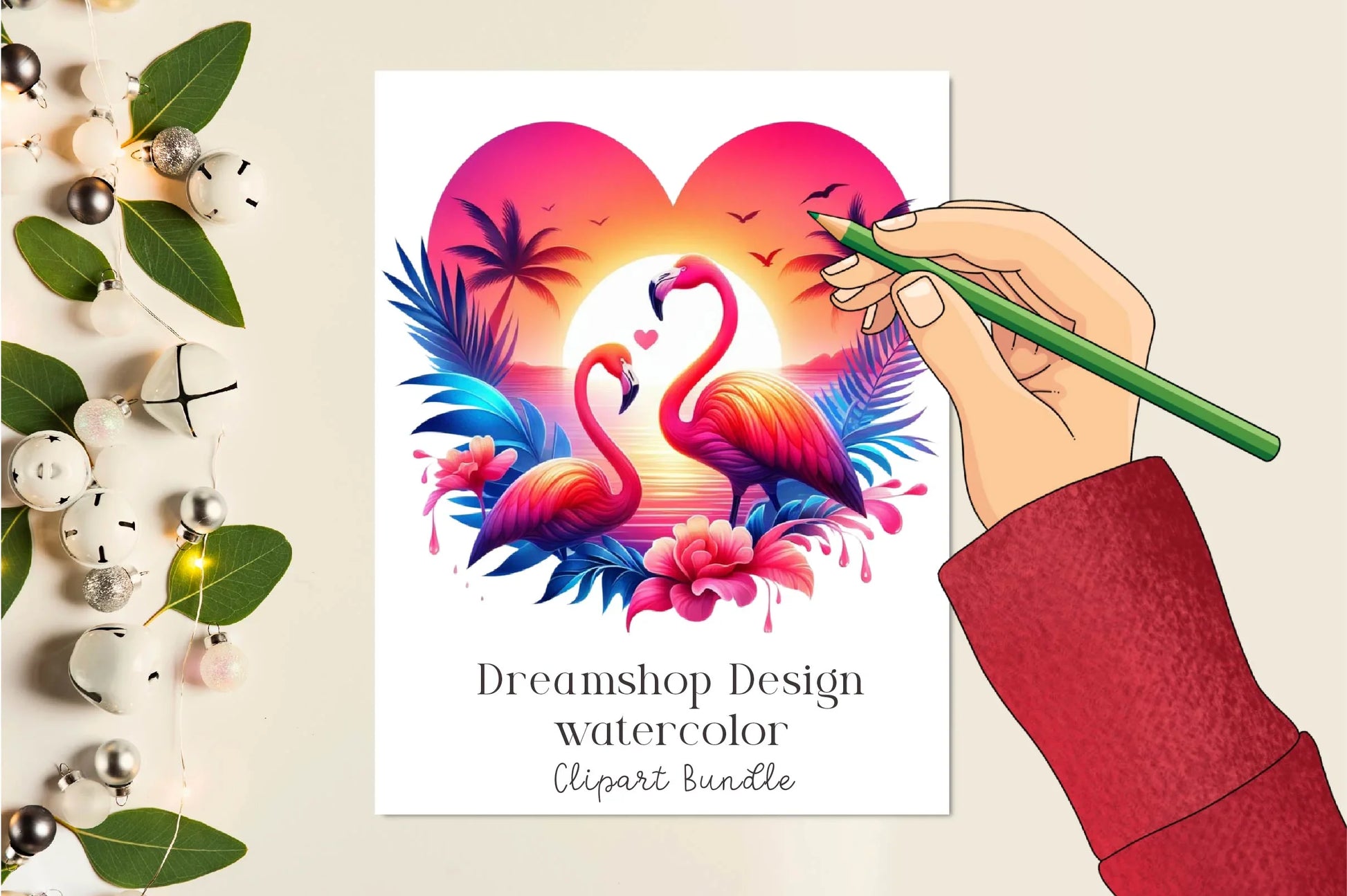 Heart Shaped Sunset Clipart Bundle - CraftNest - Digital Crafting and Art