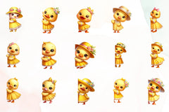 Ducks Peeking Around Corner Clipart Bundle - CraftNest - Digital Crafting and Art