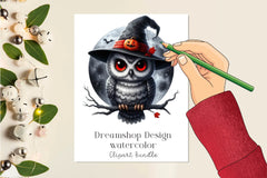 Halloween Bright Owl Clipart Bundle - CraftNest - Digital Crafting and Art