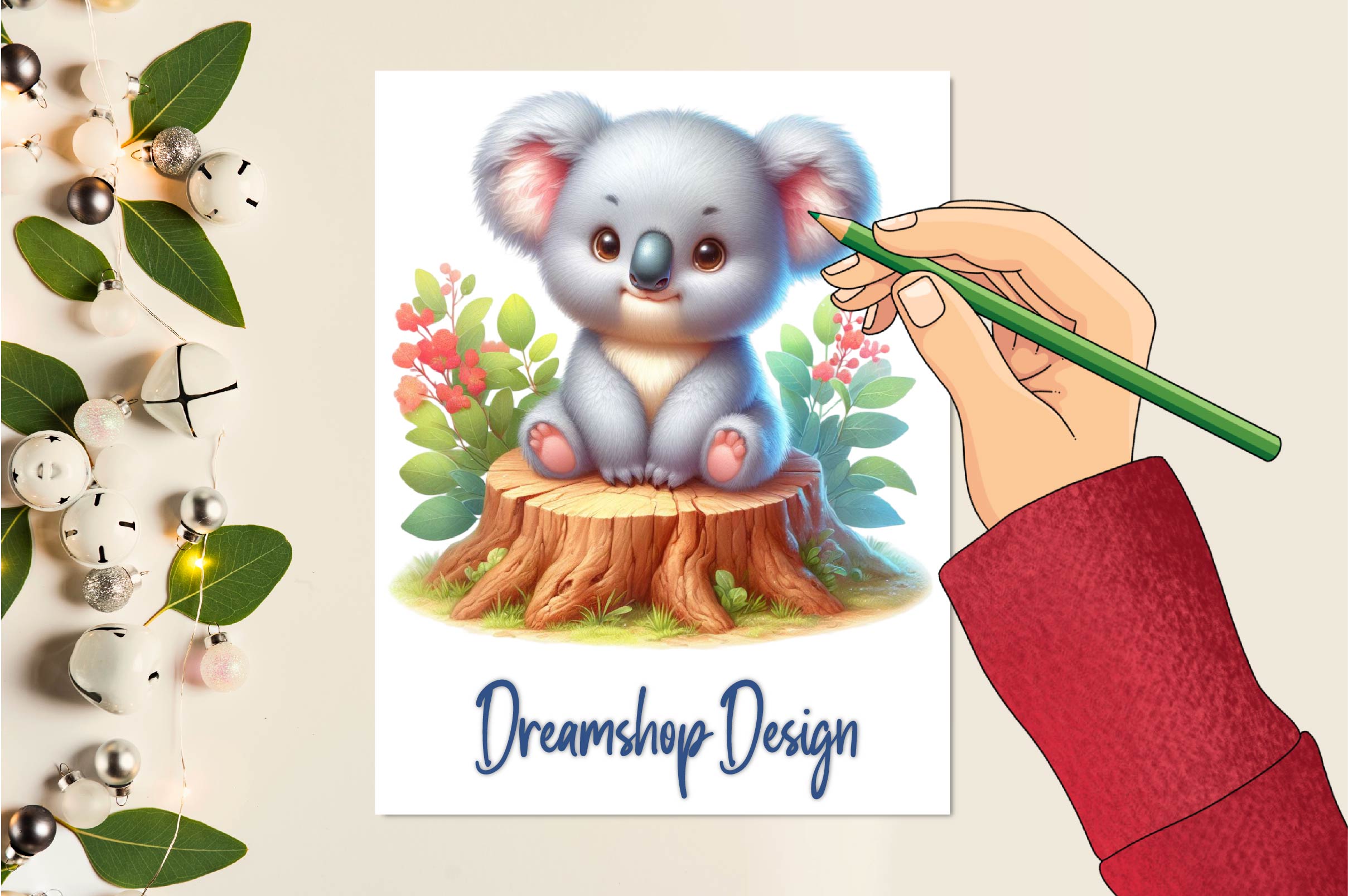 Cute Animals On Tree Stump Clipart Bundle - CraftNest - Digital Crafting and Art