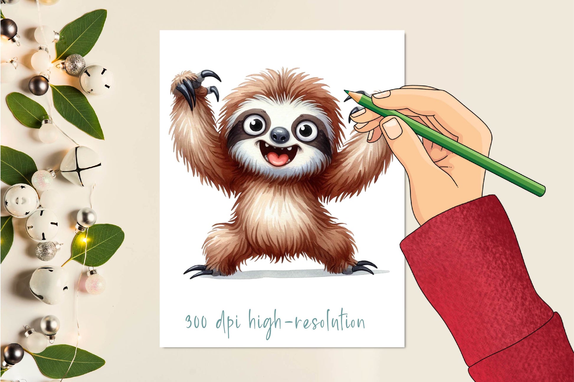 Funny Sloth Clipart Bundle - CraftNest - Digital Crafting and Art