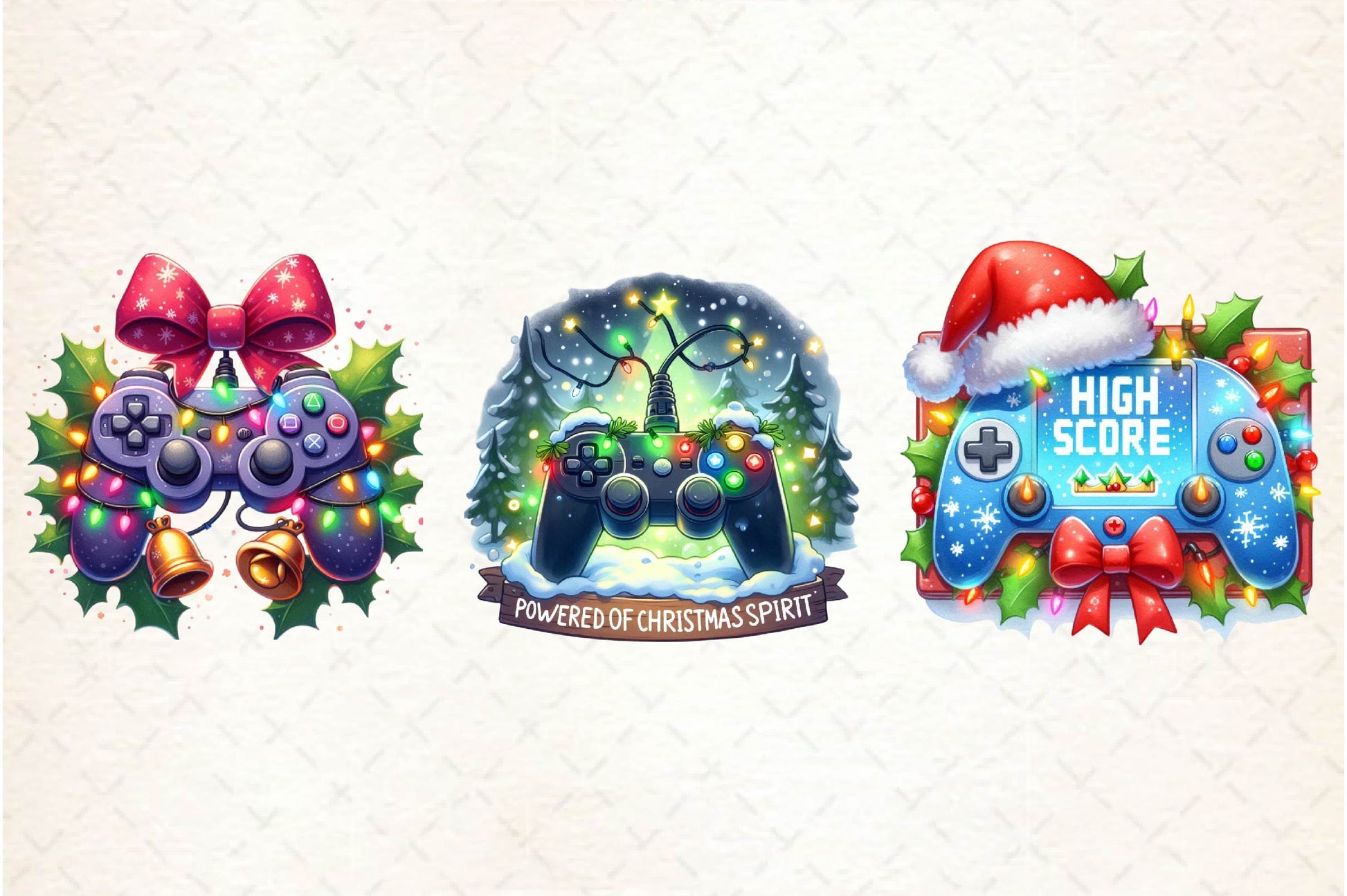 Christmas Gaming Controllers Clipart Bundle - CraftNest - Digital Crafting and Art