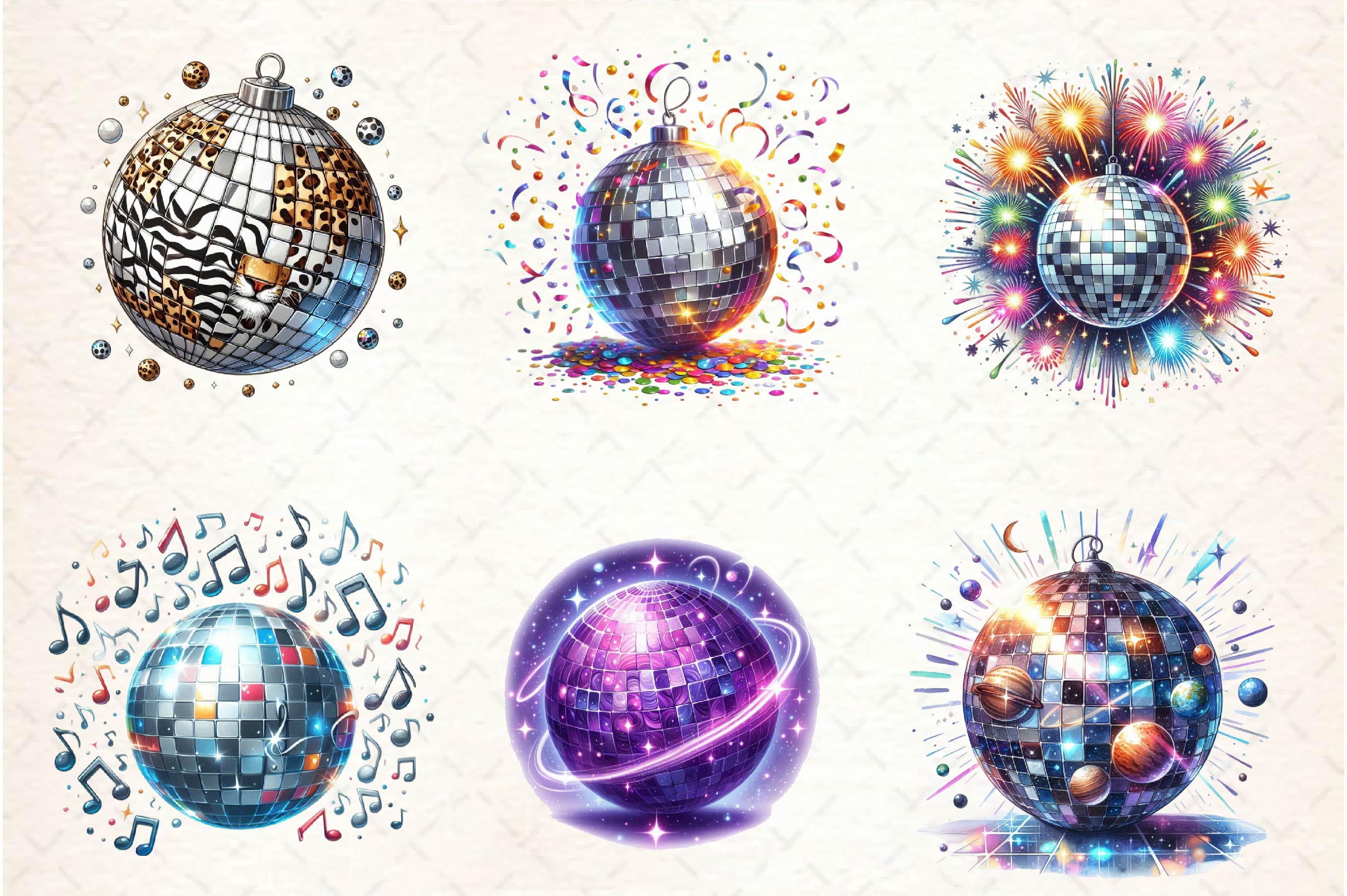 Disco Balls Clipart Bundle - CraftNest - Digital Crafting and Art