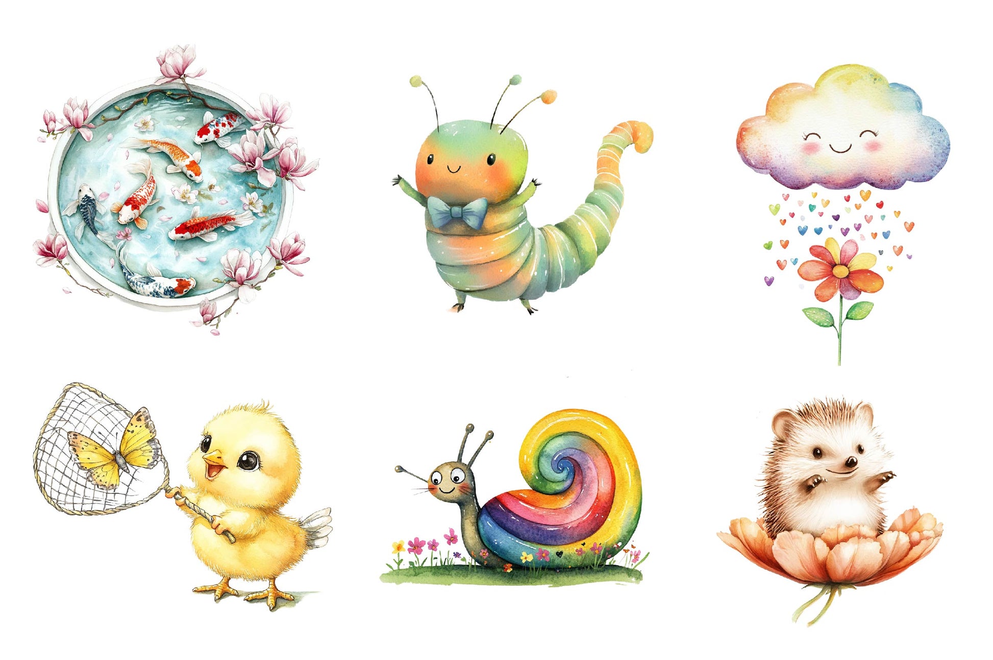 Funny Happy Spring Clipart Bundle - CraftNest - Digital Crafting and Art