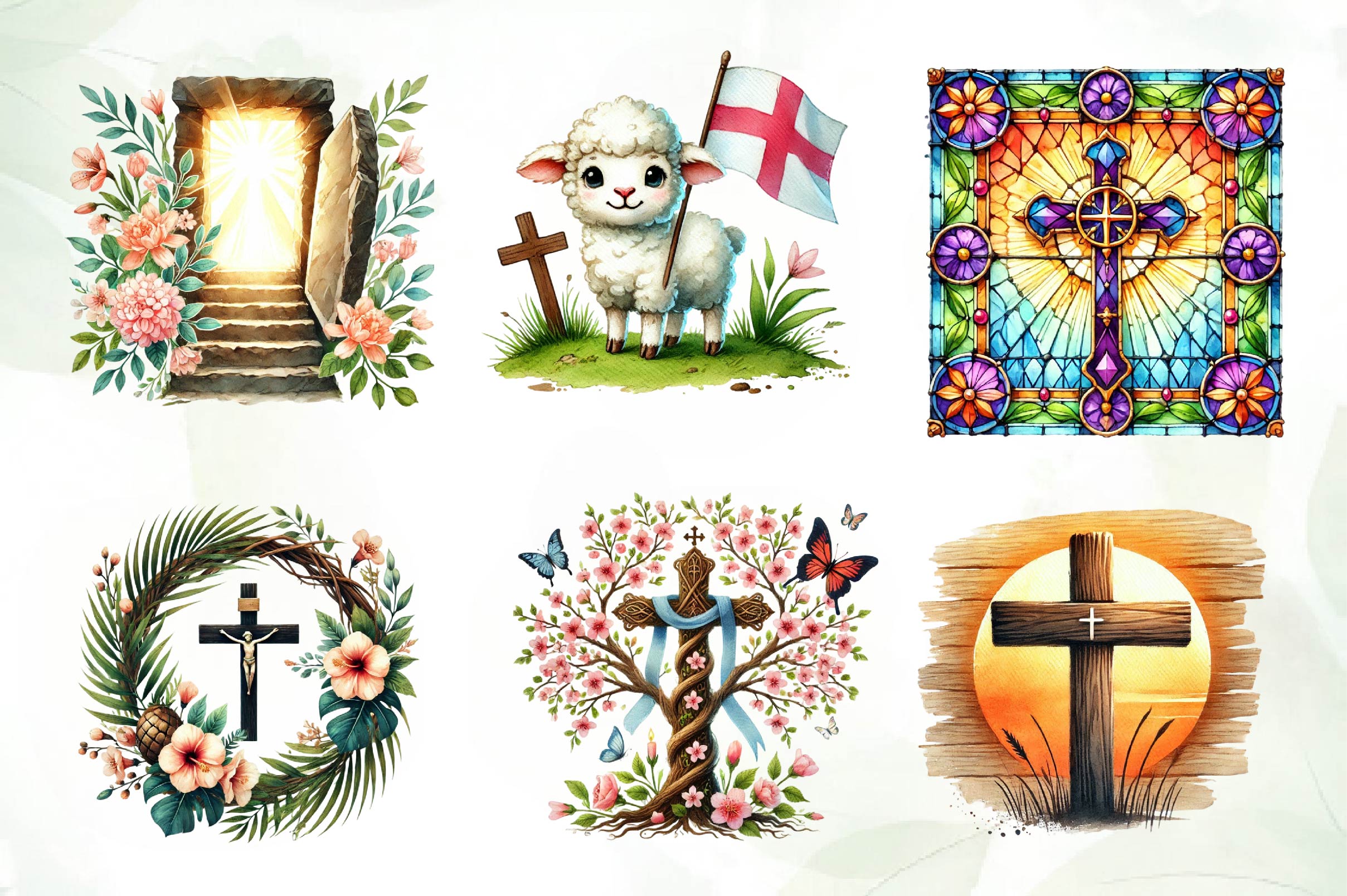Christian Easter Clipart Bundle - CraftNest - Digital Crafting and Art