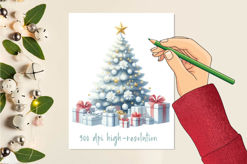 Christmas Tree Clipart Bundle 1 - CraftNest - Digital Crafting and Art