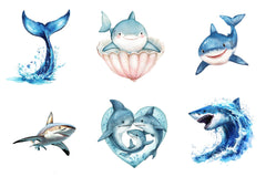 Sharks Clipart Bundle - CraftNest - Digital Crafting and Art