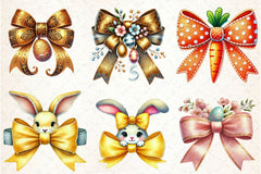 Easter Bow Clipart Bundle 1 - CraftNest - Digital Crafting and Art