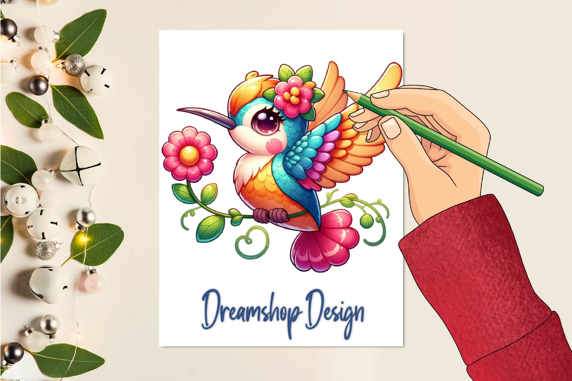 Fancy Hummingbird Clipart Bundle - CraftNest - Digital Crafting and Art