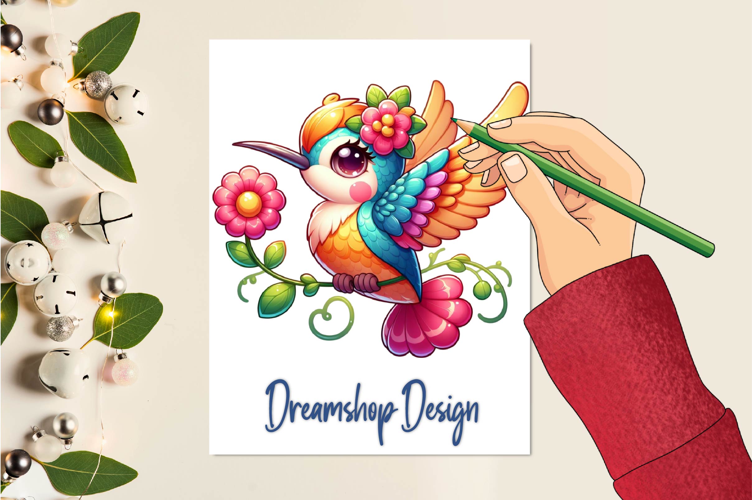 Fancy Hummingbird Clipart Bundle - CraftNest - Digital Crafting and Art