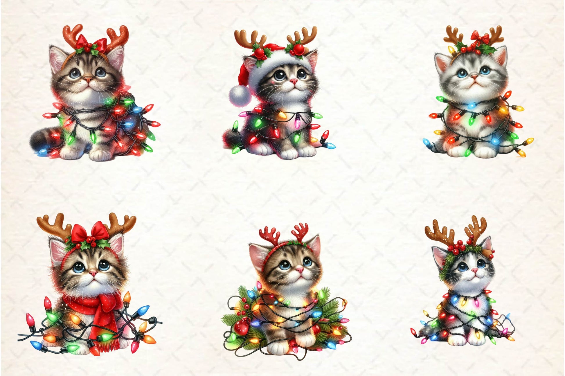 Christmas Kitty Clipart Bundle - CraftNest - Digital Crafting and Art