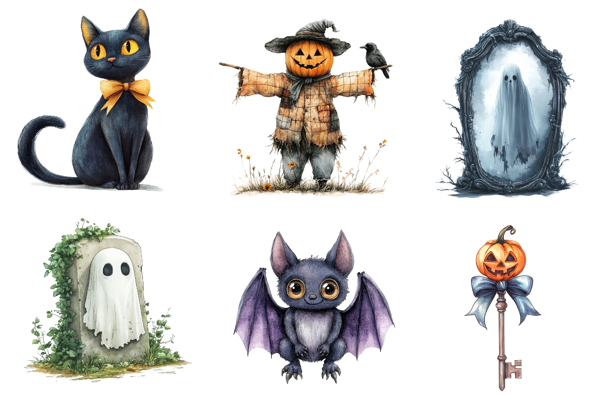 Antique Halloween Clipart Bundle - CraftNest - Digital Crafting and Art