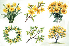 Blossom Spring Clipart Bundle - CraftNest - Digital Crafting and Art