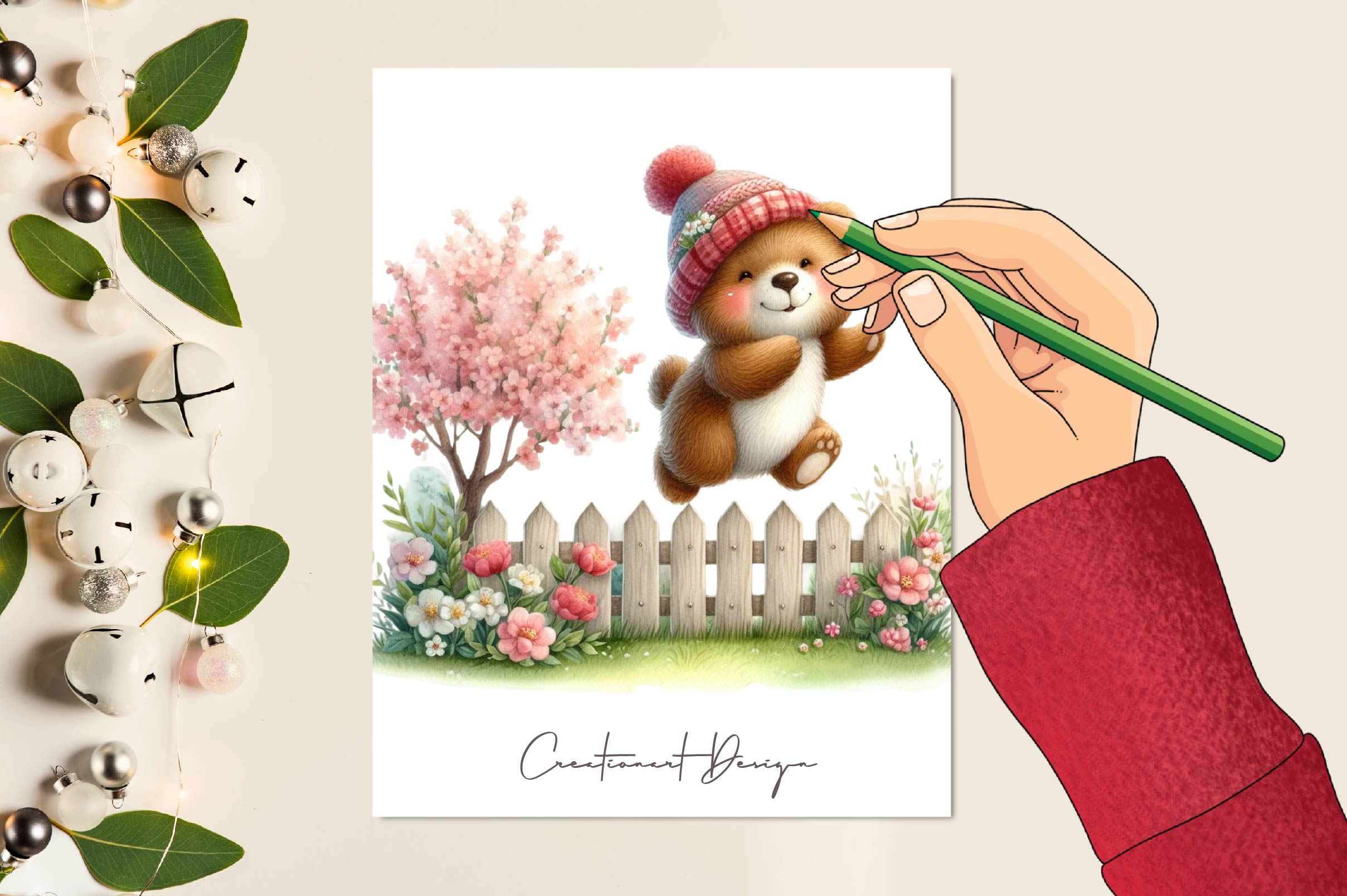 Spring Fence Flowers Clipart Bundle - CraftNest - Digital Crafting and Art