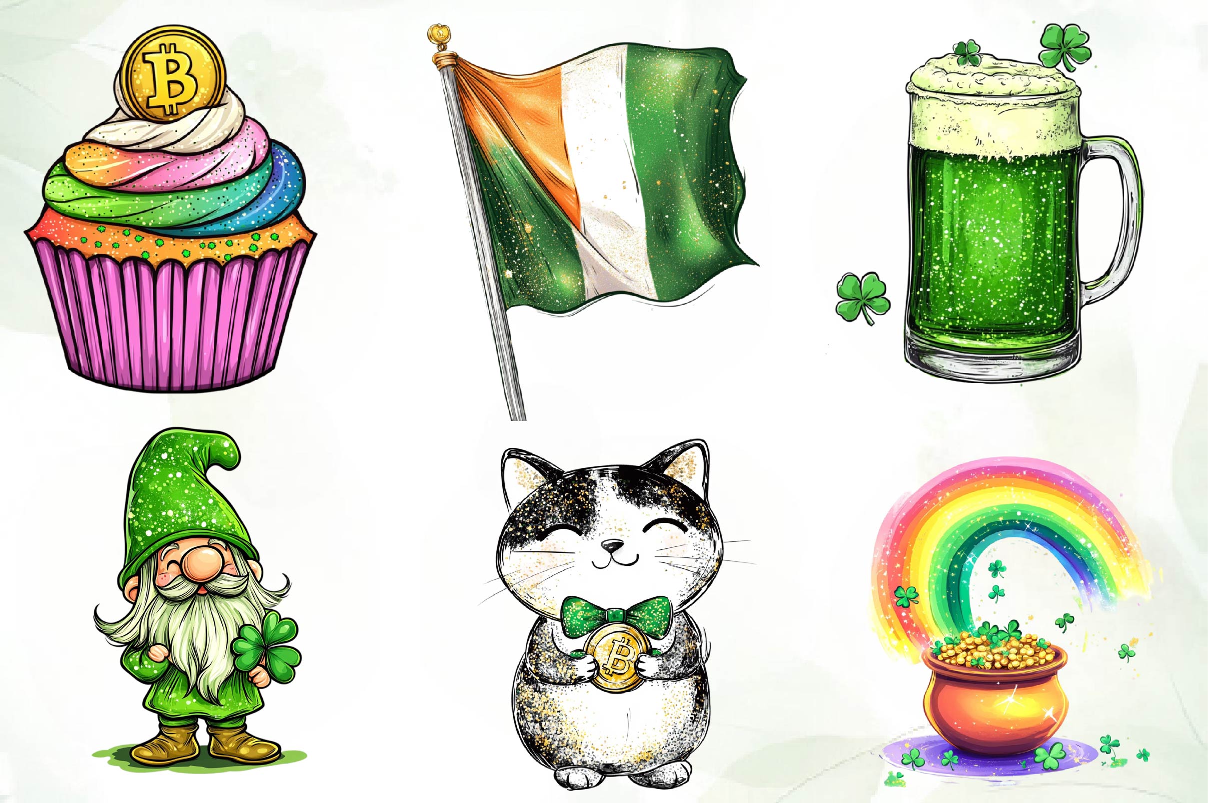 St Patricks Day Clipart Bundle 3 - CraftNest - Digital Crafting and Art