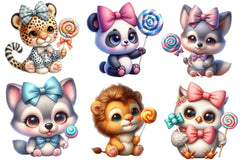 Cute Outfit Baby Animals Clipart Bundle - CraftNest - Digital Crafting and Art