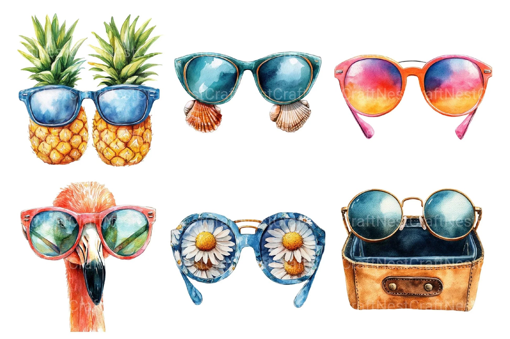 Sunglasses Clipart - CraftNest - Digital Crafting and Art