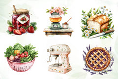 Spring Cooking Clipart Bundle - CraftNest - Digital Crafting and Art