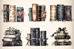 Victorian Books Clipart Bundle - CraftNest - Digital Crafting and Art