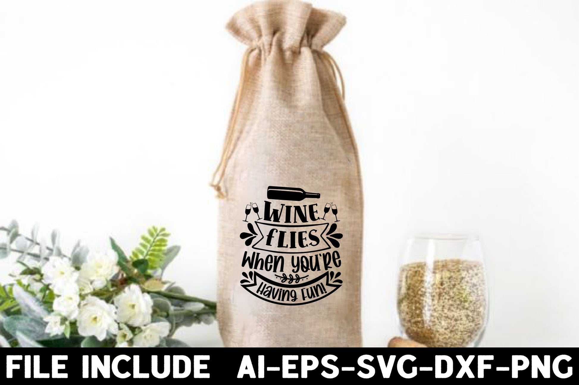 Wine Bag SVG Bundle - CraftNest - Digital Crafting and Art