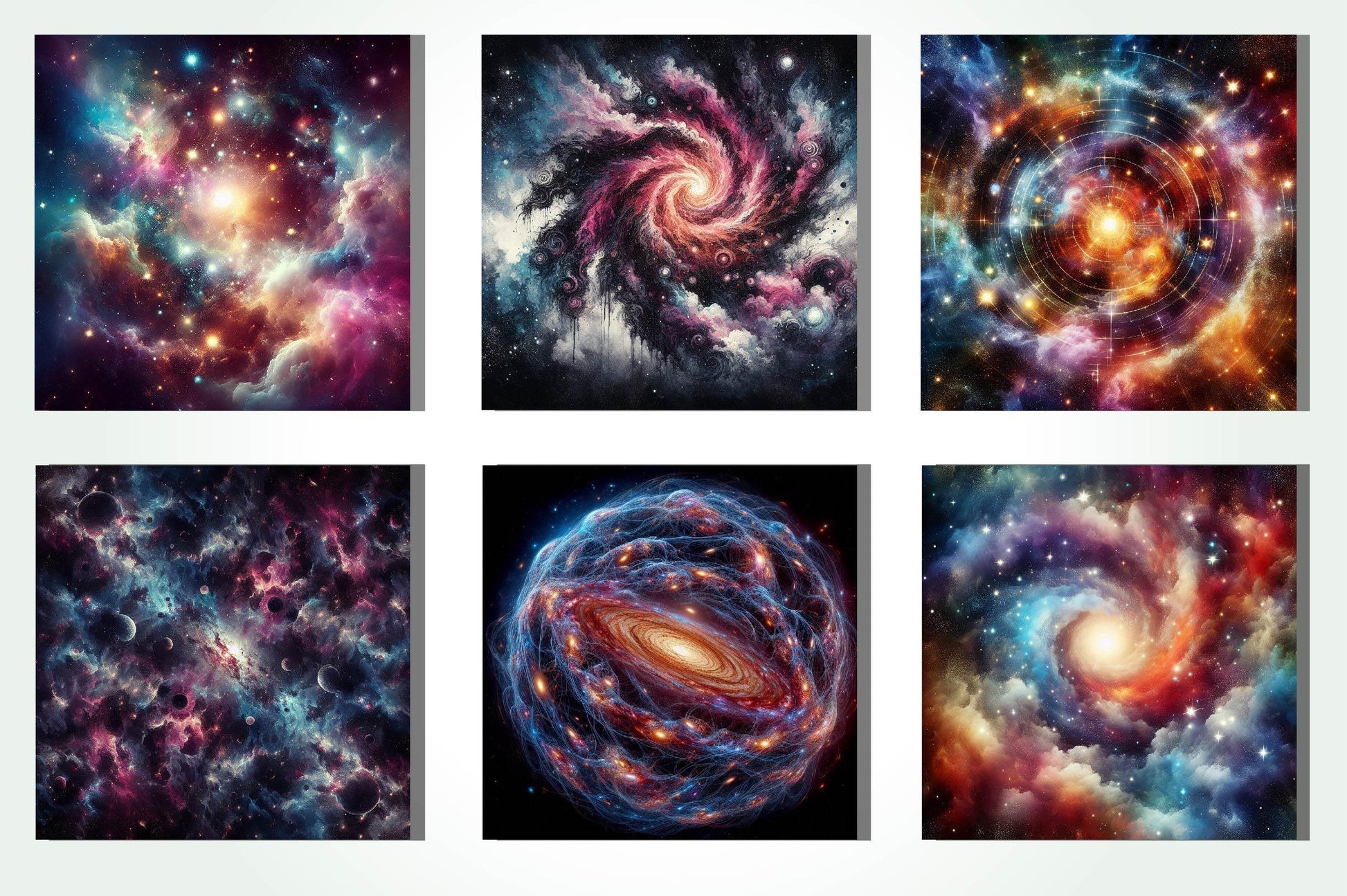 Galaxy Pattern Background Clipart Bundle - CraftNest - Digital Crafting and Art