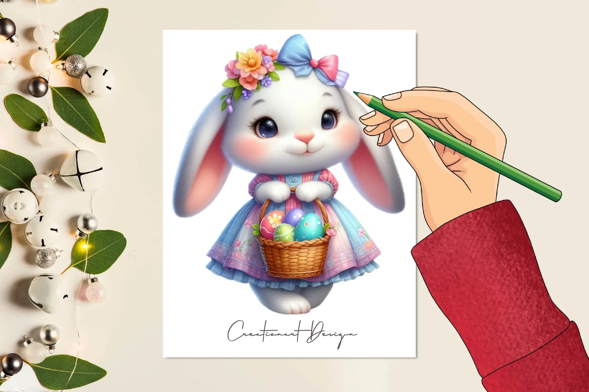 Easter Bunny Clipart Bundle 2 - CraftNest - Digital Crafting and Art