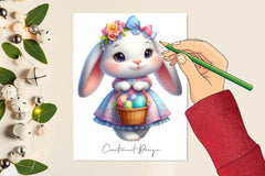 Easter Bunny Clipart Bundle 2 - CraftNest - Digital Crafting and Art