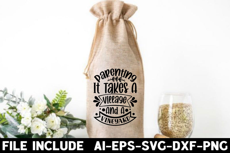 Wine Bag SVG Bundle - CraftNest - Digital Crafting and Art