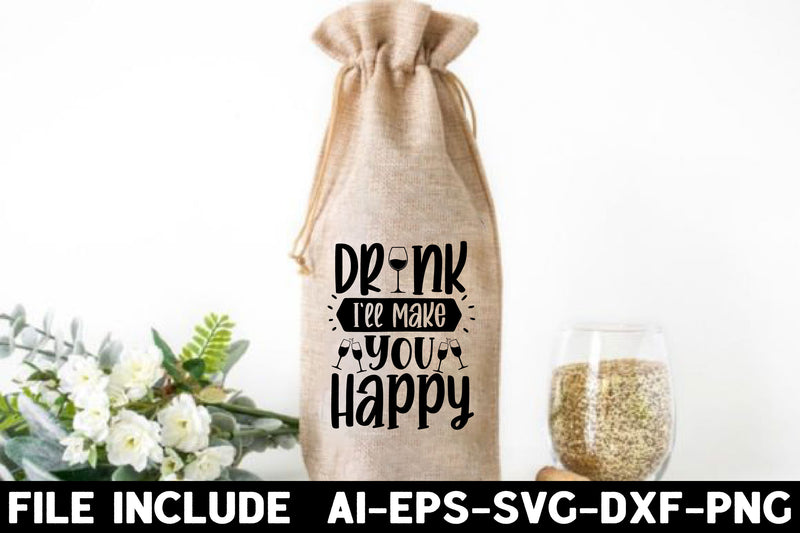 Wine Bag SVG Bundle - CraftNest - Digital Crafting and Art