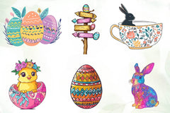 Boho Easter Clipart Bundle - CraftNest - Digital Crafting and Art
