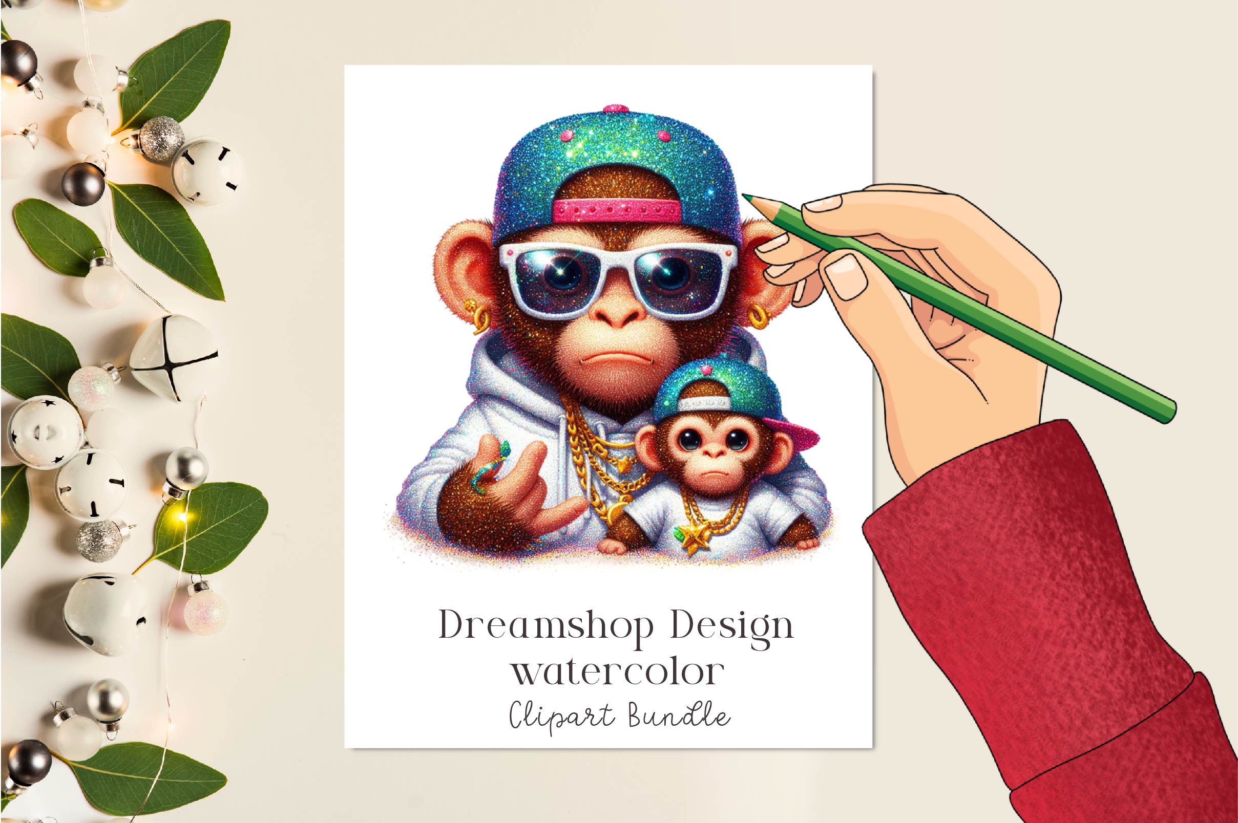 Father With Baby Animals Clipart Bundle - CraftNest - Digital Crafting and Art