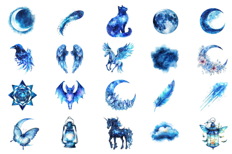 Magical Celestial Clipart Bundle - CraftNest - Digital Crafting and Art